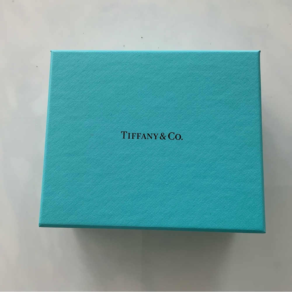 Tiffany & Co. Green, Teal and Navy Leather Cardholder with Gold T Accent - Picture 4 of 4